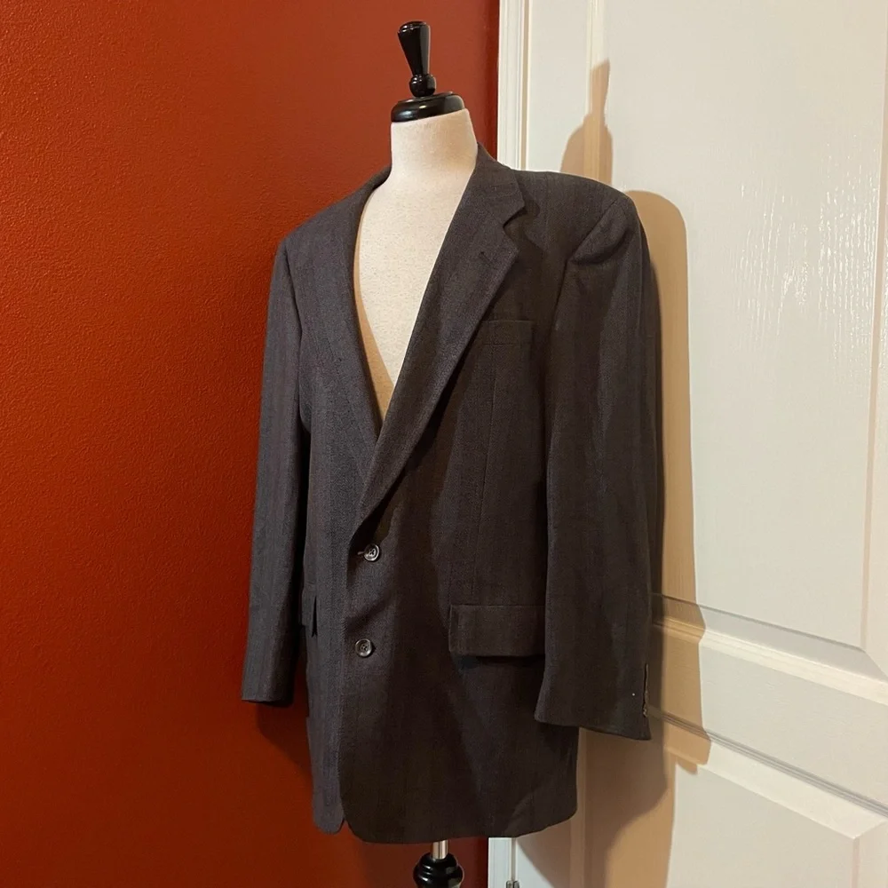 Christian Dior Men’s Vintage Two Button Shoulder‎ Padded Lux Blazer Sport Coat